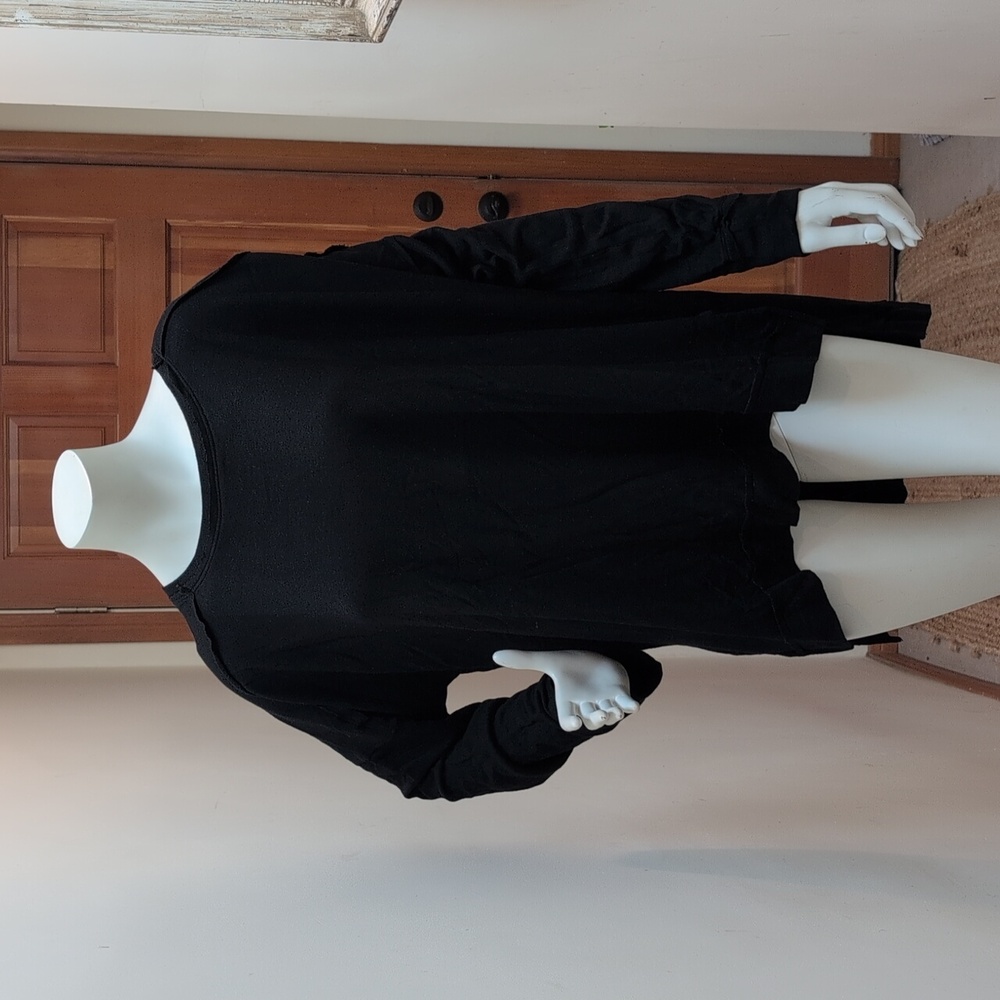 Organic fabric, eco dyes, Super Rad sweatshirt in black